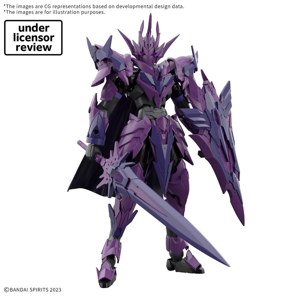 Maqueta articulada 30MF Darknevil Arch Knight con armadura morada, espada y escudo - 2