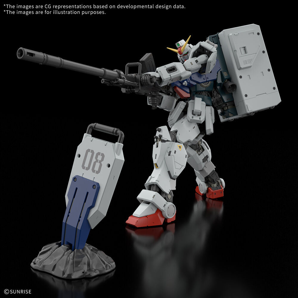 Maqueta RG 1/144 Gundam Ground Type con armas y escudo - 3