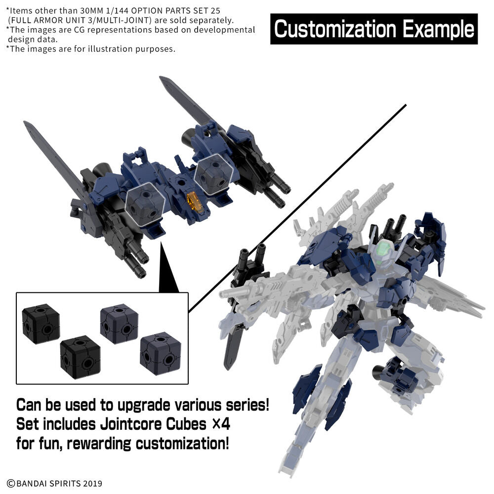 Set de piezas BANDAI 30MM Full Armor Unit 3 a escala 1/144 - 3