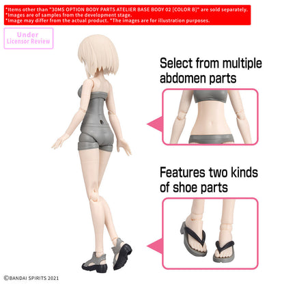 Cuerpo articulado 30MS Atelier Base Body 02 Color B con ropa interior y chanclas - 3