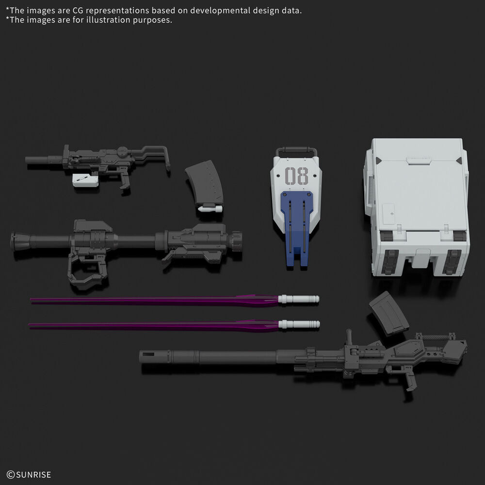Maqueta RG 1/144 Gundam Ground Type con armas y escudo - 4
