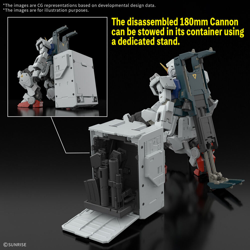 Maqueta RG 1/144 Gundam Ground Type con armas y escudo - 5