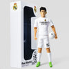Figura articulada de Arda Güler con equipación blanca del Real Madrid y balón