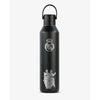 Botella termo negra del Real Madrid de 1 litro con escudo y jugadores