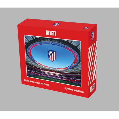 Puzzle del Atlético de Madrid con imagen del Riyadh Air Metropolitano