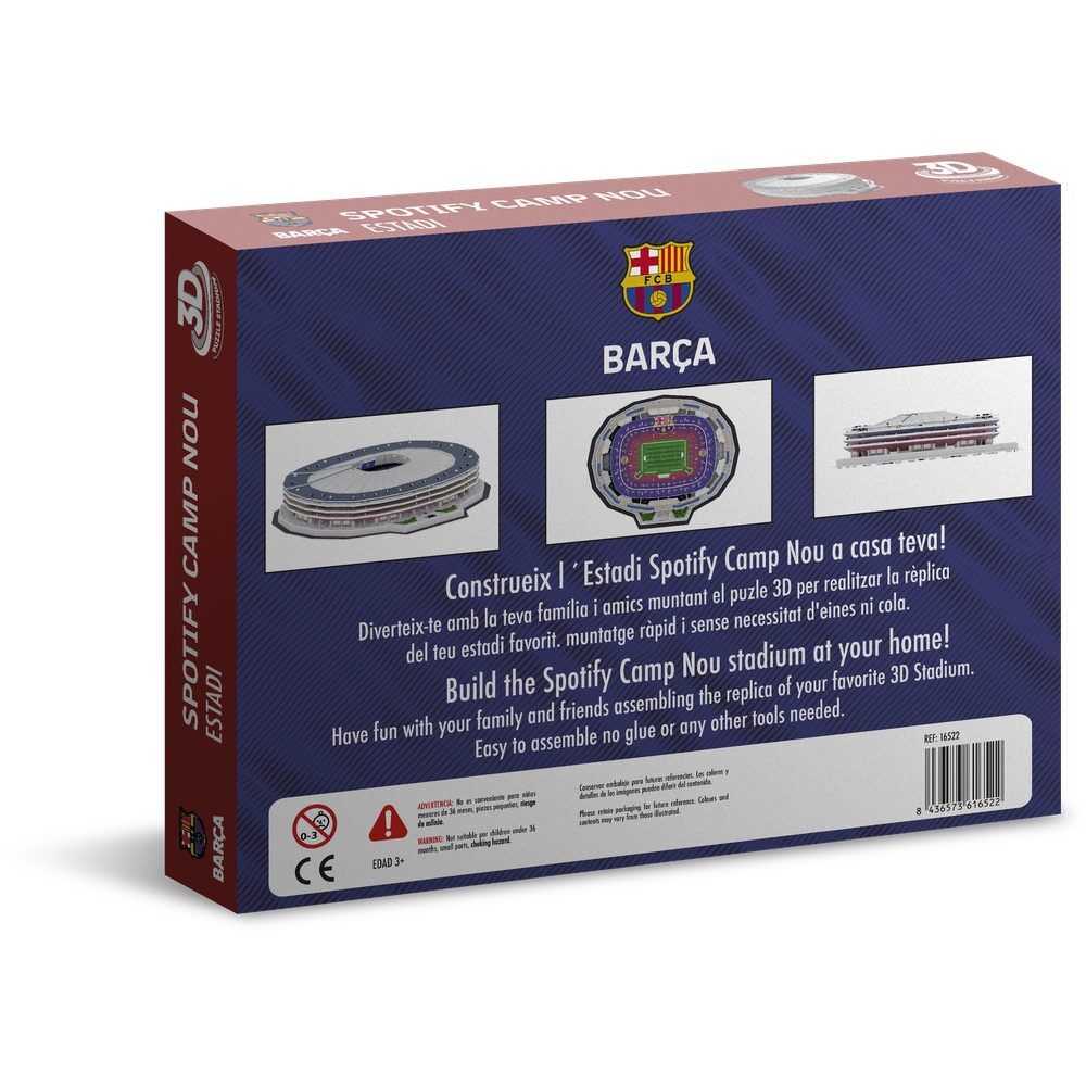 Puzzle 3D del estadio Spotify Camp Nou del F.C. Barcelona - 2