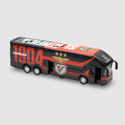 Autobús oficial del Benfica negro y rojo en caja - 3