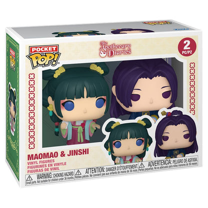 Pack Funko Pocket POP! de Maomao y Jinshi en caja