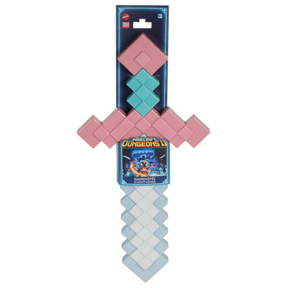 Espada de juguete Spicewood de Minecraft en rosa, turquesa y blanco