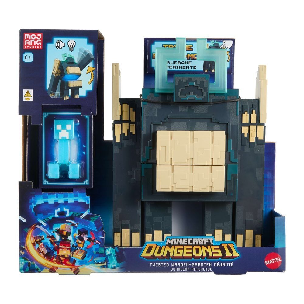 Figura grande de Spicewood de Minecraft con luces, sonidos y figura adicional