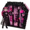 Muñeca Draculaura Monster High con armario Ultimate Skulltimate negro y rosa