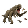 Figura Supercolosal Distortus Rex de Jurassic World con la boca abierta