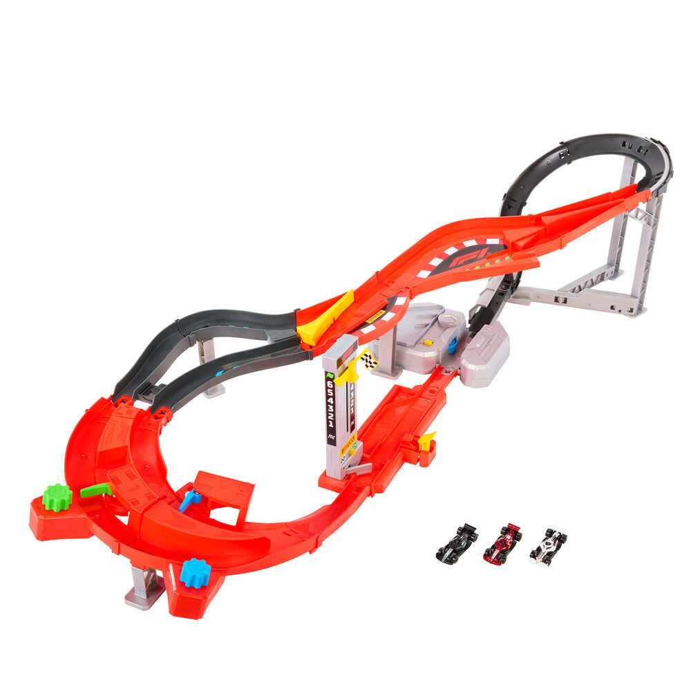 Pista Hot Wheels Fórmula 1 Racing con tres coches