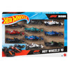 Blíster Hot Wheels con 10 coches de Fórmula 1 2025