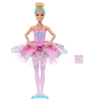 Muñeca Clara Barbie en El Cascanueces con tutú rosa y zapatillas turquesa