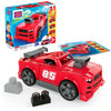 Coche de carreras rojo MEGA Bloks 3 en 1 con bloques grandes