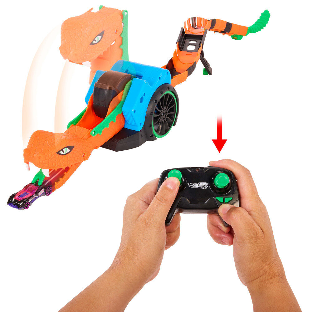 Serpiente teledirigida Hot Wheels con coche GT Scorcher - 2