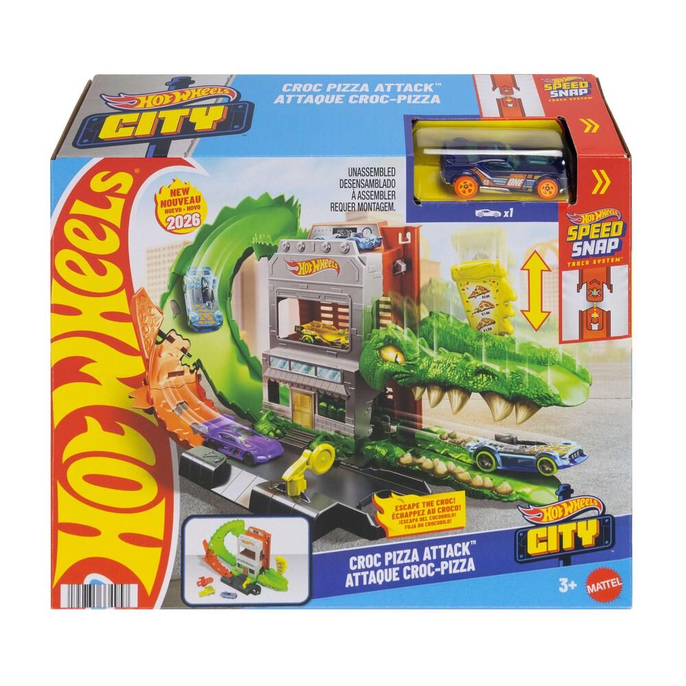 Pista Hot Wheels City Ataque de Cocodrilo con coche - 2