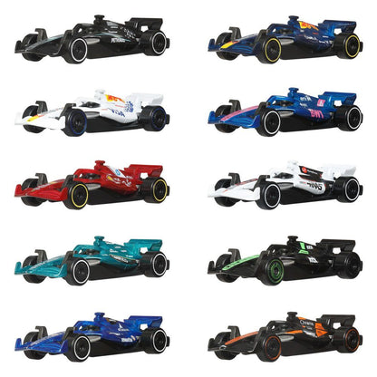 Blíster Hot Wheels con 10 coches de Fórmula 1 2025 - 2