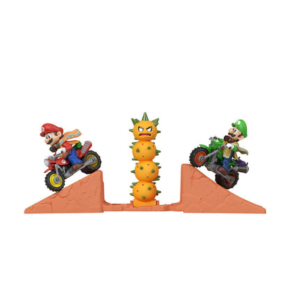 Blister Hot Wheels con Mario y Luigi en moto junto a Pokey - 2