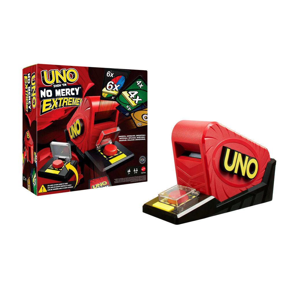 Caja del juego de cartas UNO No Mercy Extreme de Mattel - 2