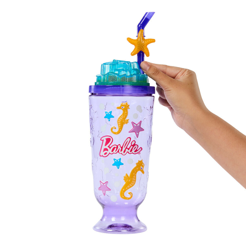 Muñeca Barbie Pop Reveal Granizado de Mar con pelo morado y copa lila - 2