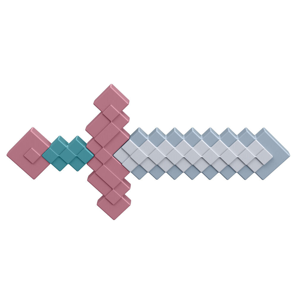 Espada de juguete Spicewood de Minecraft en rosa, turquesa y blanco - 3