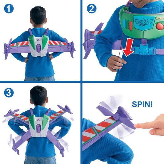 Mochila propulsora de Buzz Lightyear Toy Story 5 con alas - 3