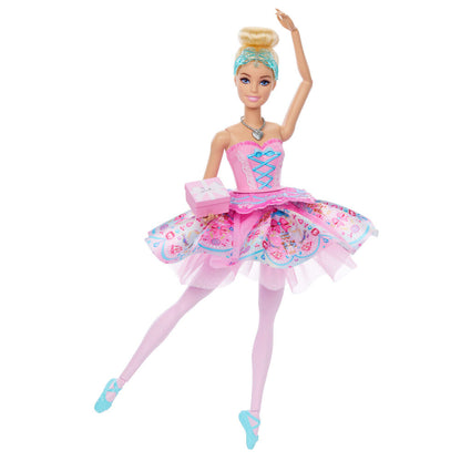 Muñeca Clara Barbie en El Cascanueces con tutú rosa y zapatillas turquesa - 3
