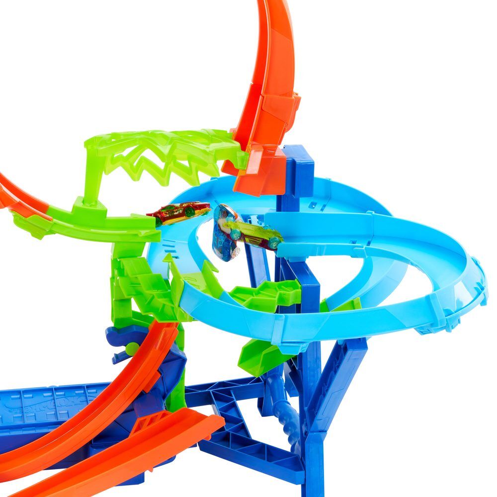 Pista Hot Wheels Choque Aéreo con looping y coche incluido - 4