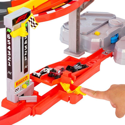 Pista Hot Wheels Fórmula 1 Racing con tres coches - 4