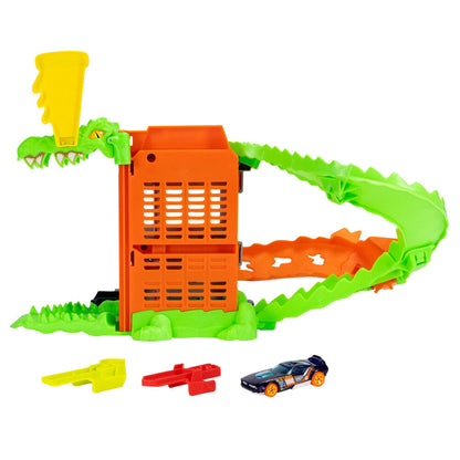 Pista Hot Wheels City Ataque de Cocodrilo con coche - 4