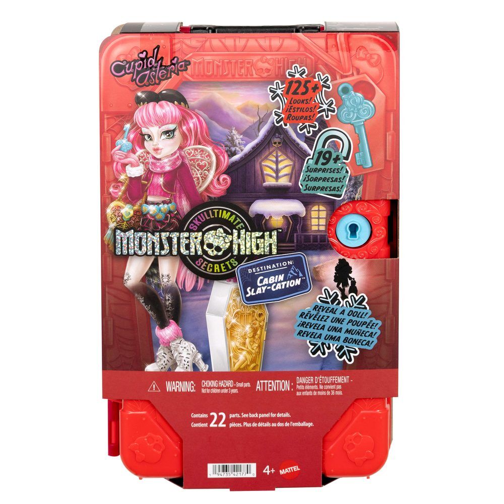 Muñeca Cupid Asteria Monster High con armario rosa y accesorios - 5