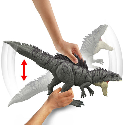 Figura Giganotosaurus Jurassic World de MATTEL con púas y mandíbula abierta - 5