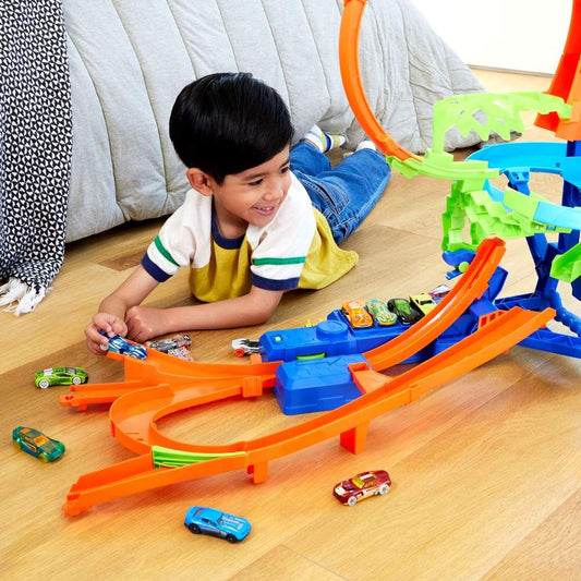 Pista Hot Wheels Choque Aéreo con looping y coche incluido - 5
