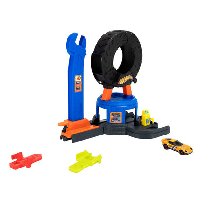 Tienda de Neumáticos Urbana Hot Wheels City con gran neumático giratorio - 5