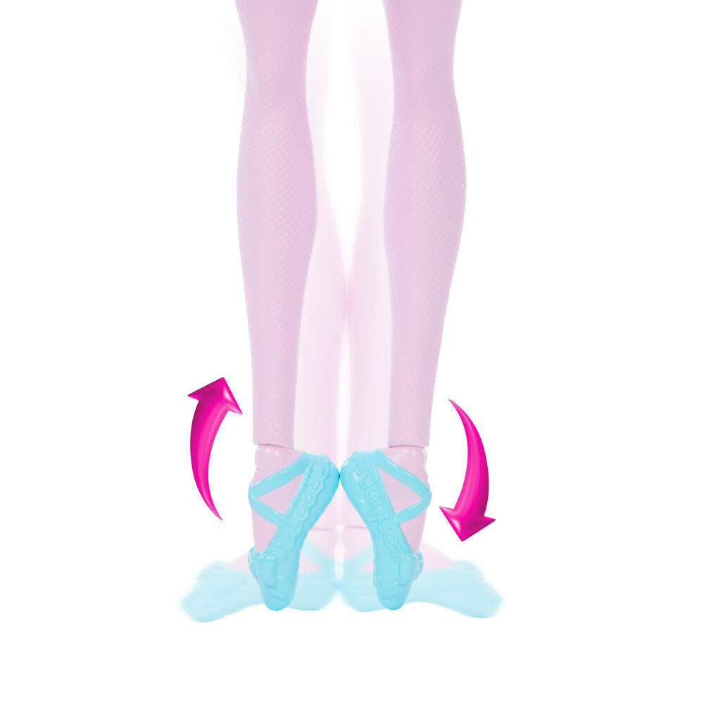 Muñeca Clara Barbie en El Cascanueces con tutú rosa y zapatillas turquesa - 5