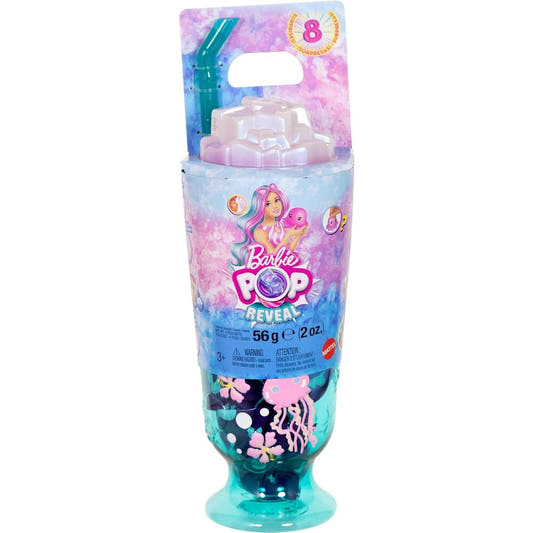 Muñeca Barbie Pop Reveal Granizado de Mar con copa azul y accesorios - 2