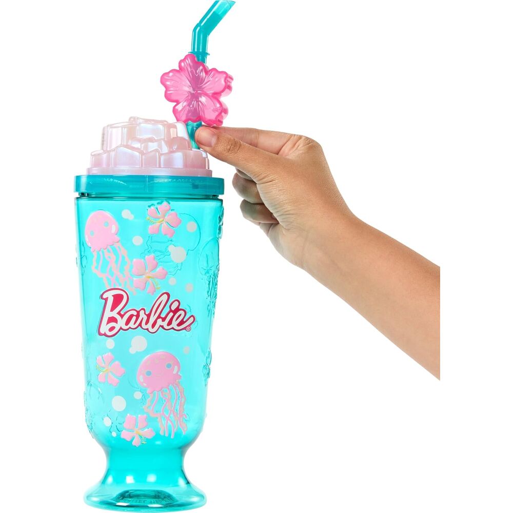 Muñeca Barbie Pop Reveal Granizado de Mar con copa azul y accesorios - 3