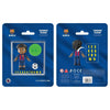 Figura de jugador del FC Barcelona NEKO con balón y pegatinas numeradas