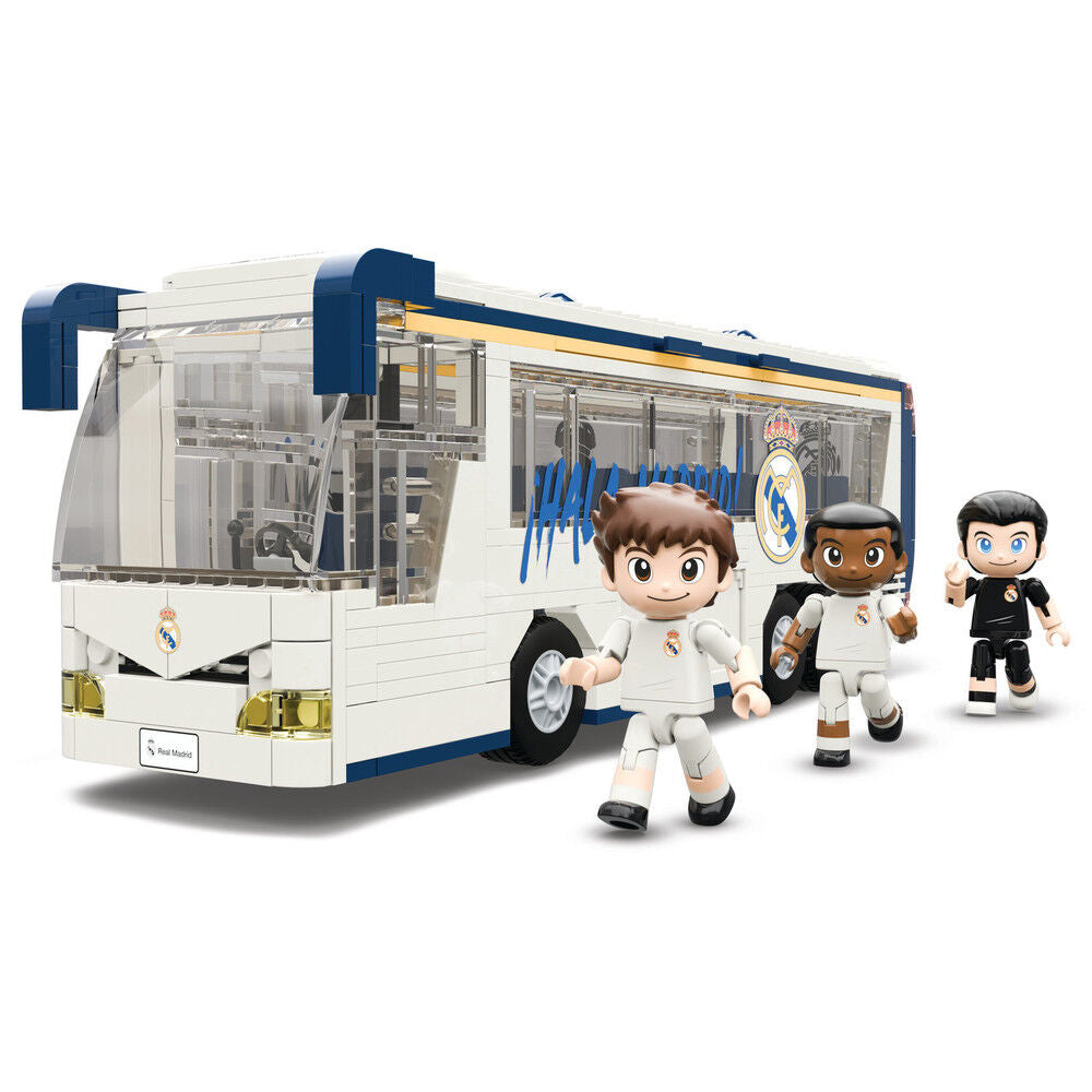 Set NEKO de bloques con autobús del Real Madrid y tres figuras