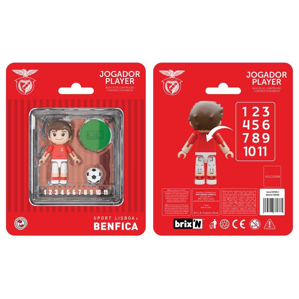 Display NEKO con figuras de jugador del Benfica