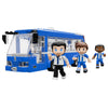 Set de bloques NEKO con autobús Porto azul y tres figuras de jugadores