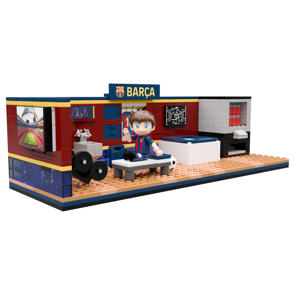 Set de bloques FC Barcelona con vestuario azulgrana y figura de jugador - 2