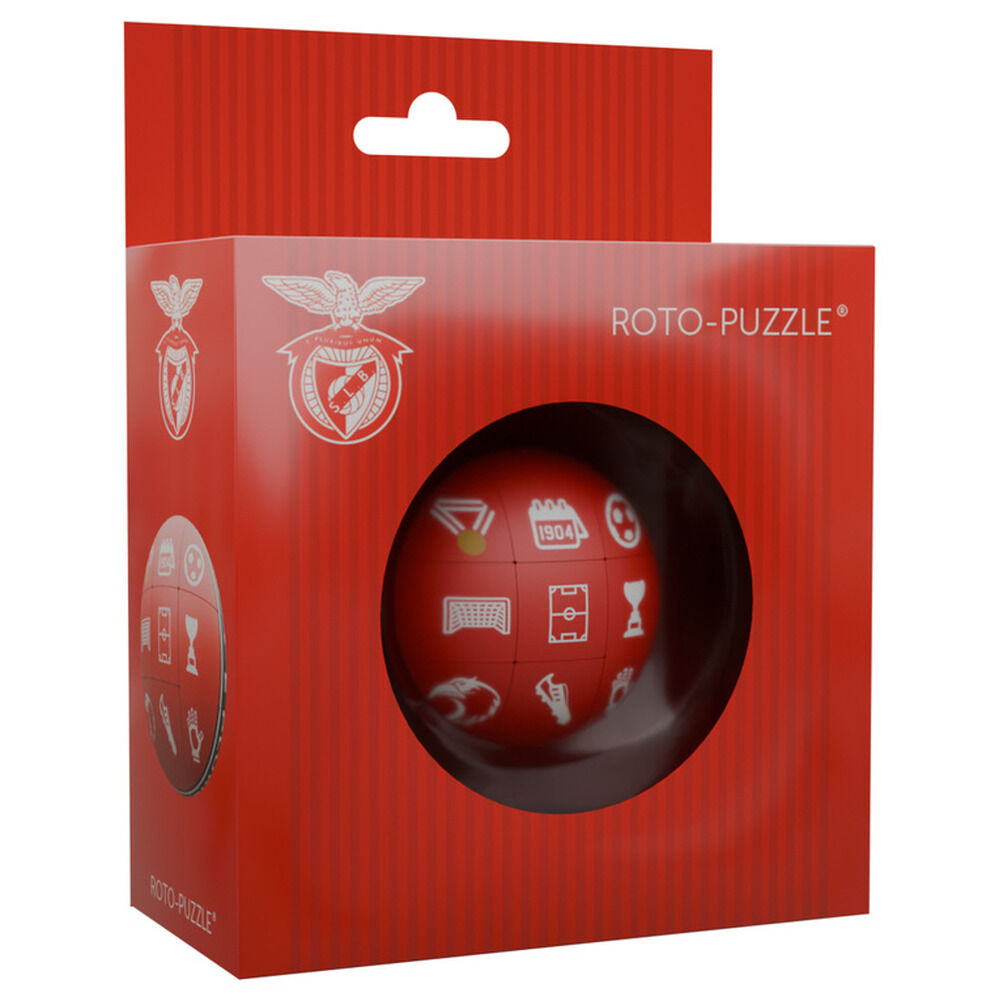 Puzzle esférico rojo del Benfica con iconos de fútbol - 2