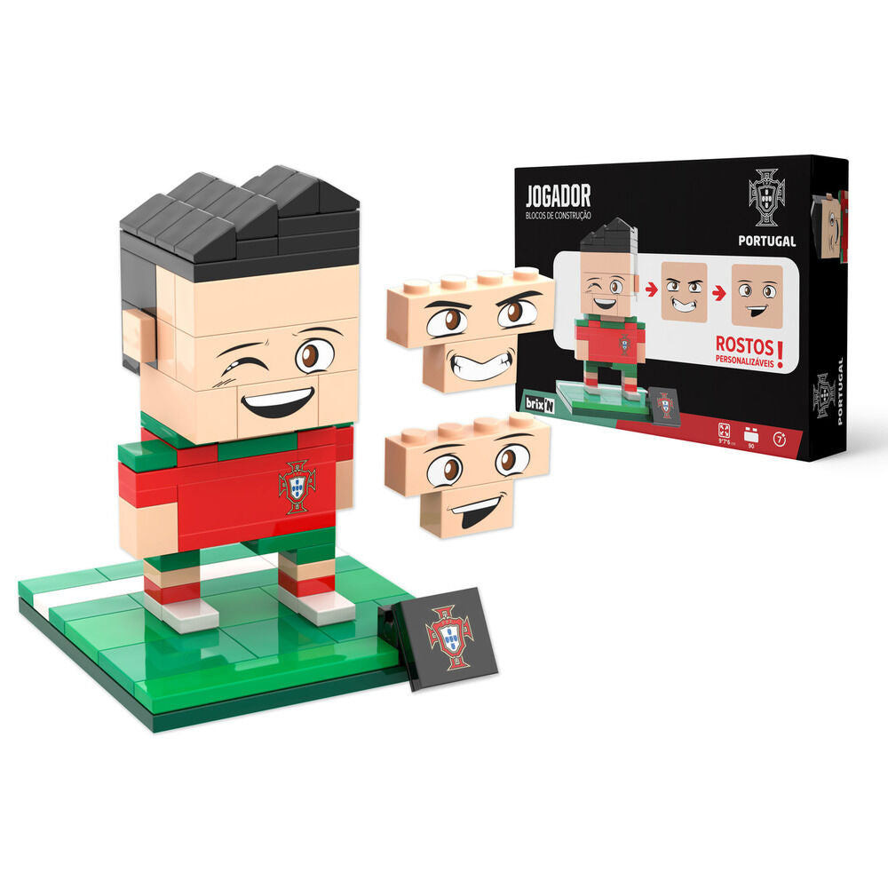 Figura de jugador FPF de bloques NEKO con camiseta roja - 2