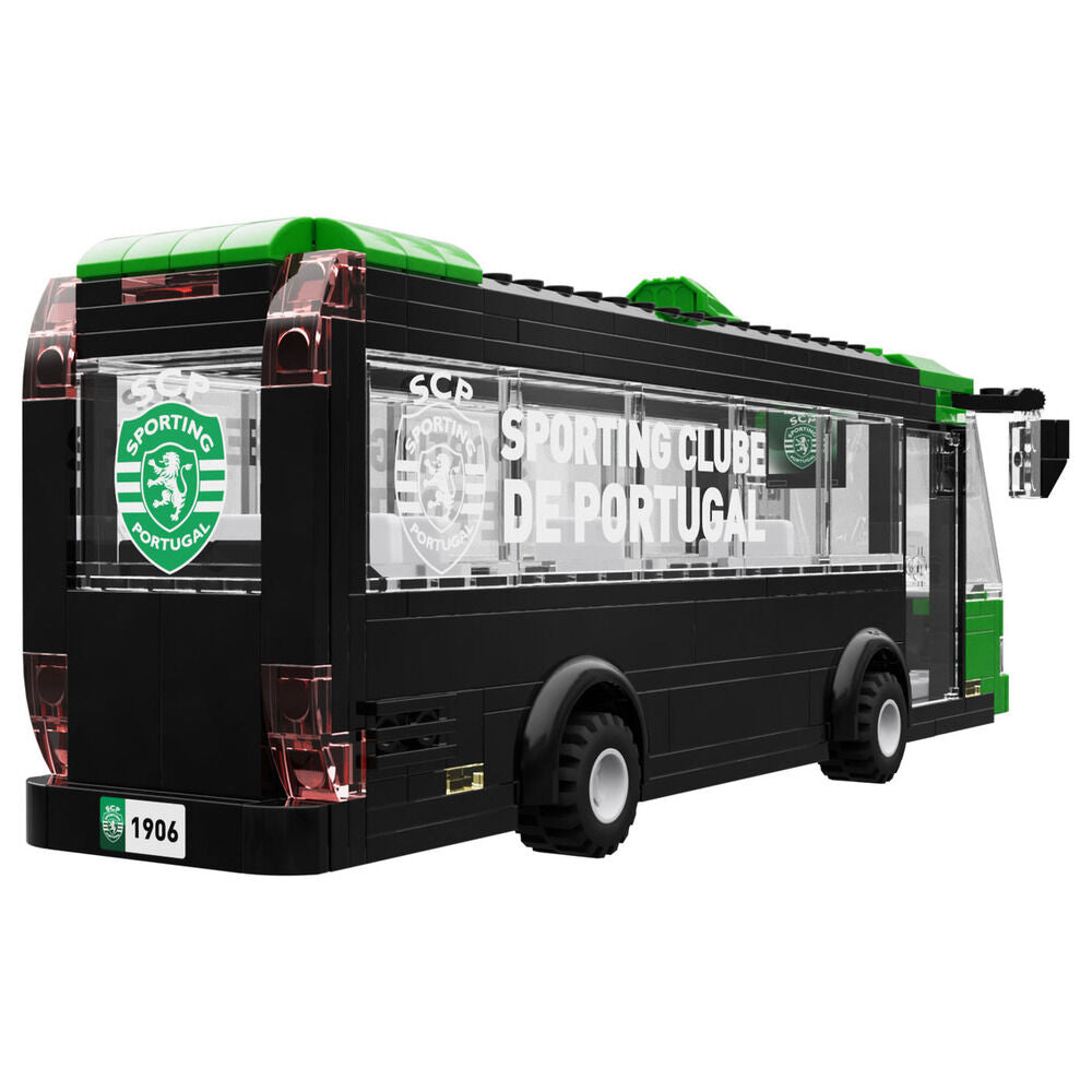 Set NEKO de autobús verde del Sporting CP con tres figuras de jugadores - 2