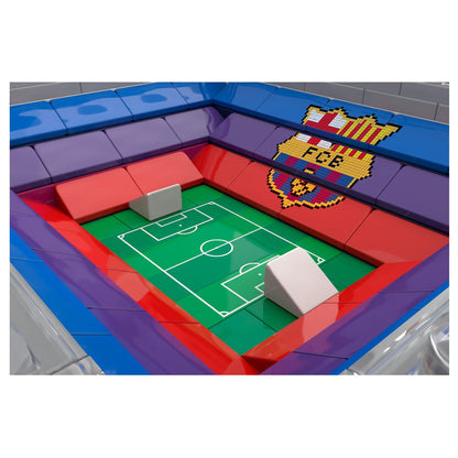 Maqueta de bloques del estadio del FC Barcelona en azul y granate - 3