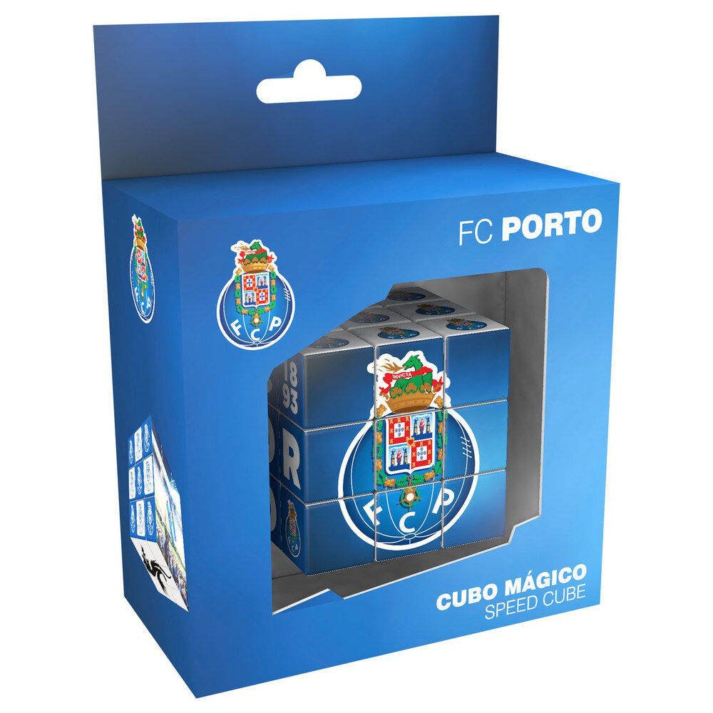 Cubo puzzle de bloques del Porto en azul y blanco - 3