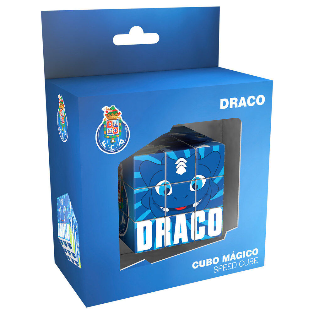 Puzzle cubo mágico del FC Porto en azul y blanco - 3